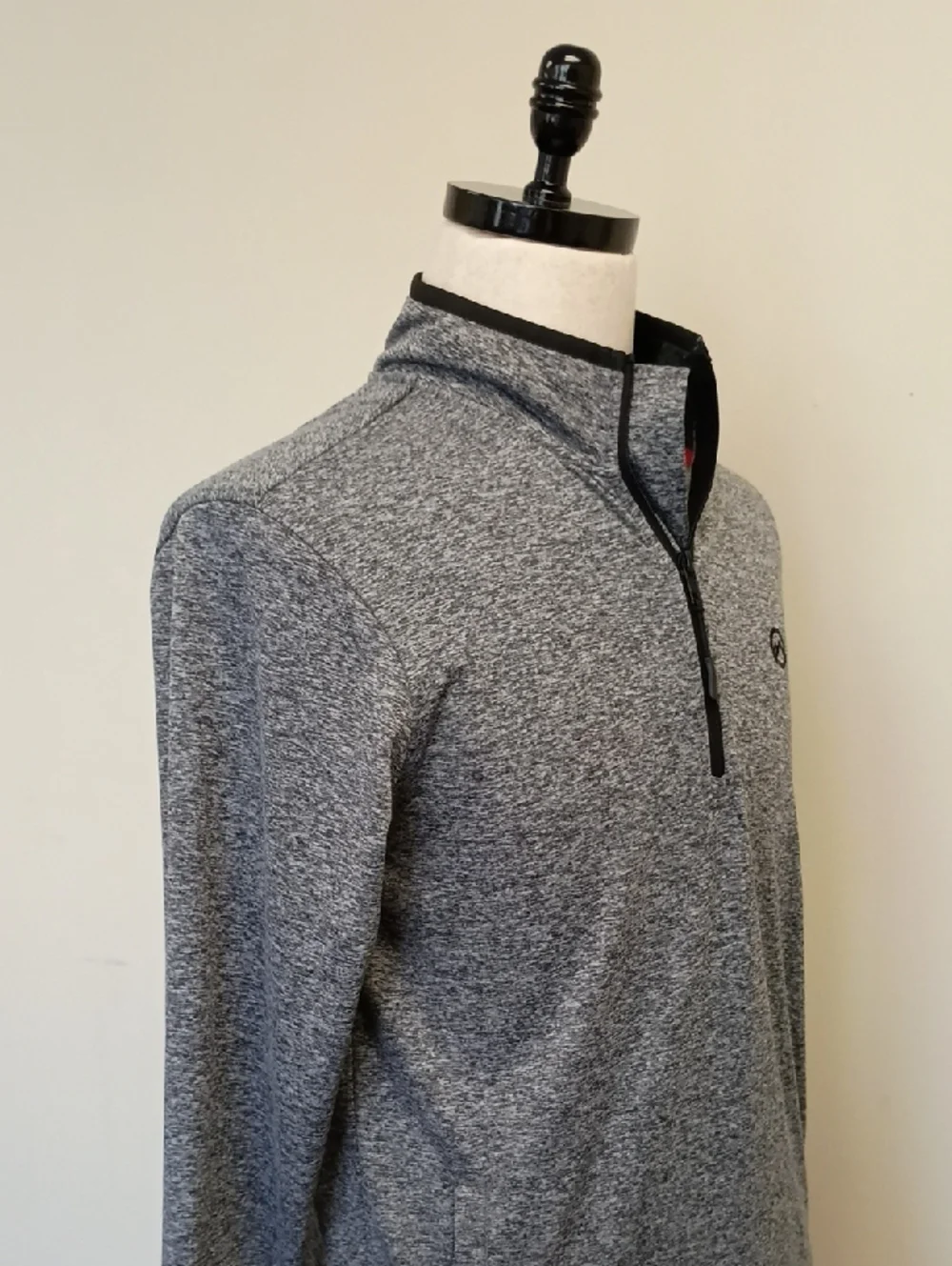 Frontier Supply Co Quarter Zip Pullover Heather Gray Athletic Top Size Small